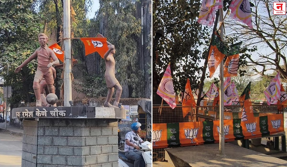 शहिदांच्या स्मारकांवर पक्षीय झेंड्यांचा कब्जा? उल्हासनगरातील चबुतरे राजकीय स्वार्थाच्या विळख्यात