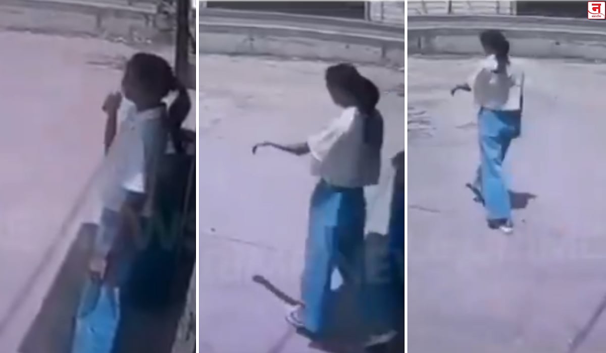 Dhule : 'कोणीतरी ओढत नेतंय'? १८ वर्षीय तरुणी दिवसाढवळ्या बेपत्ता; CCTV मधील दृश्यांमुळे नागरिक हैराण