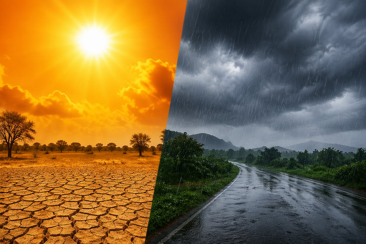 राज्यात उन्हाचा कडाका वाढणार; विदर्भात ४५° पारचा अंदाज, तर मध्य महाराष्ट्रात अवकाळी पावसाचा इशारा