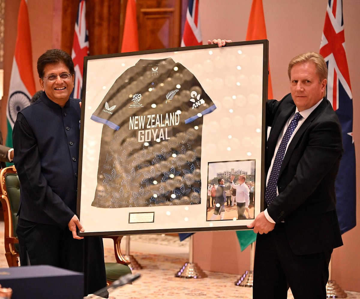 भारत-न्यूझीलंडमध्ये ऐतिहासिक व्यापार करार; भारतीय वस्तूंना न्यूझीलंडमध्ये विनाशुल्क प्रवेश, १५ वर्षांत २० अब्ज डॉलरच्या गुंतवणुकीचे उद्दिष्ट