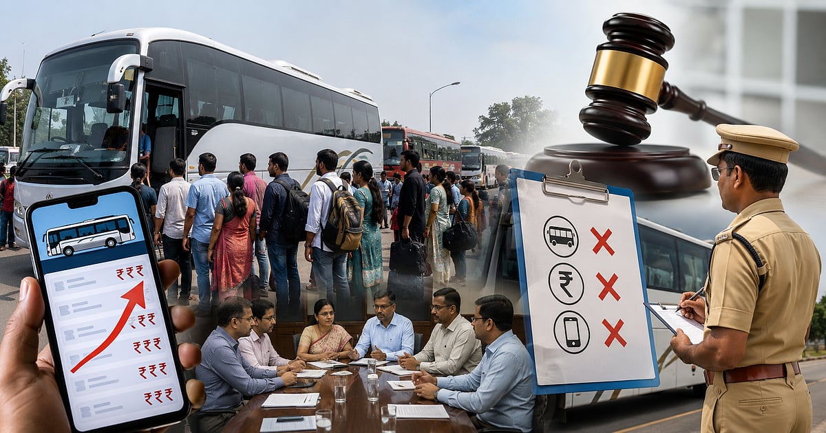 मनमानी भाडेवाढ करणाऱ्या खासगी बस वाहतूकदारांवर होणार कारवाई; दीर्घकालीन उपाययोजनांसाठी समितीची स्थापना