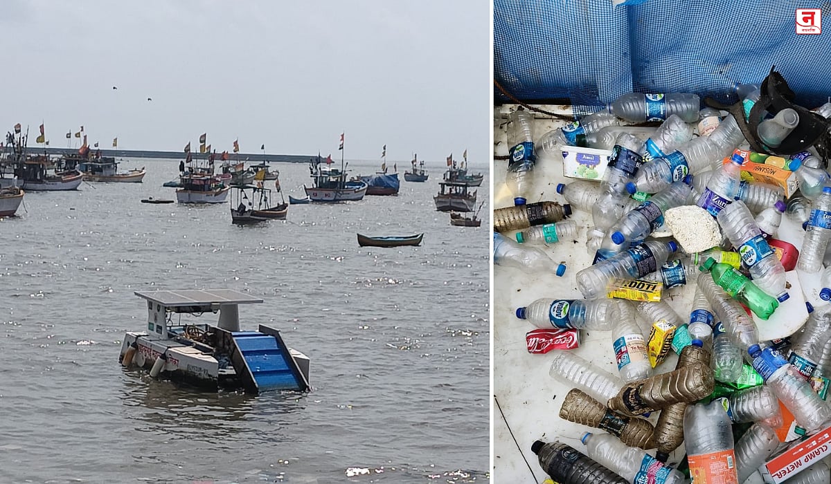 Mumbai : समुद्रातील तरंगता कचरा काढणार इलेक्ट्रिक बोट; गेटवे ऑफ इंडिया व बधवार पार्क येथे मानवरहित बोट कार्यरत