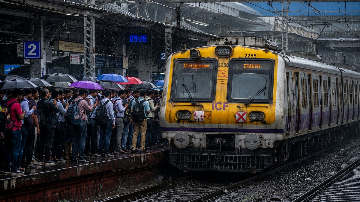 Mumbai Rain : पावसाचा जोर कायम; मध्य, पश्चिम आणि हार्बर मार्गावरील लोकल सेवा विस्कळीत