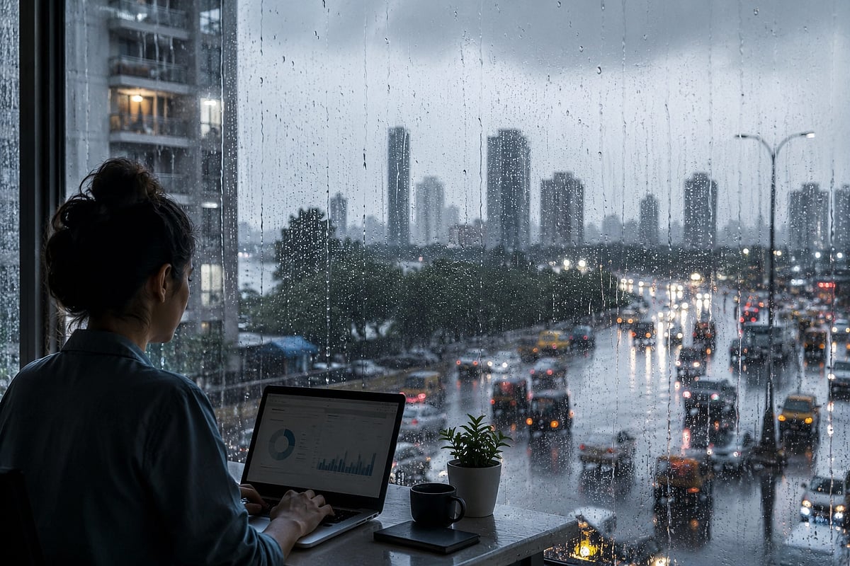 Mumbai Rain : मुसळधार पावसाचा धोका वाढला; खासगी कंपन्यांसाठी 'वर्क फ्रॉम होम'च्या सूचना, सरकारी कर्मचाऱ्यांना हाफ डे