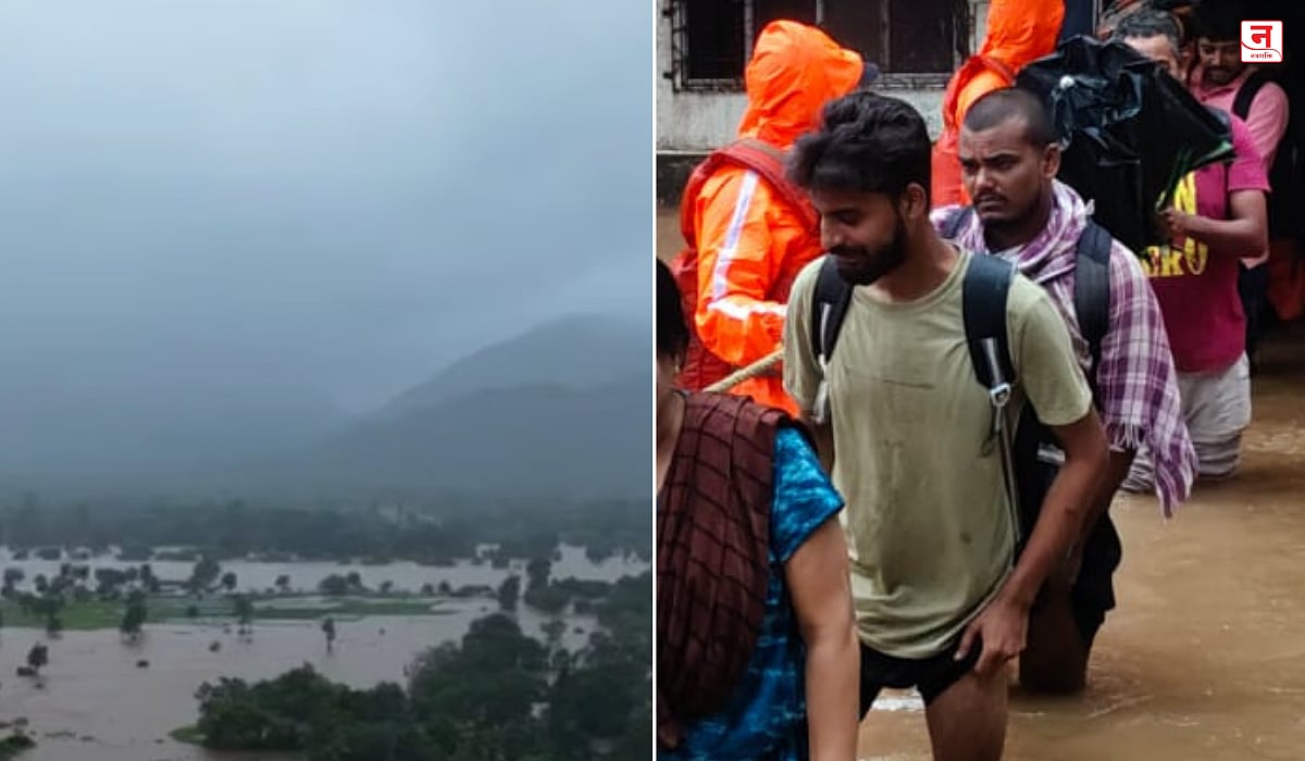 Palghar : मुसळधार पावसाचा कहर; दोन जणांचा मृत्यू, २४४ नागरिकांची सुखरूप सुटका