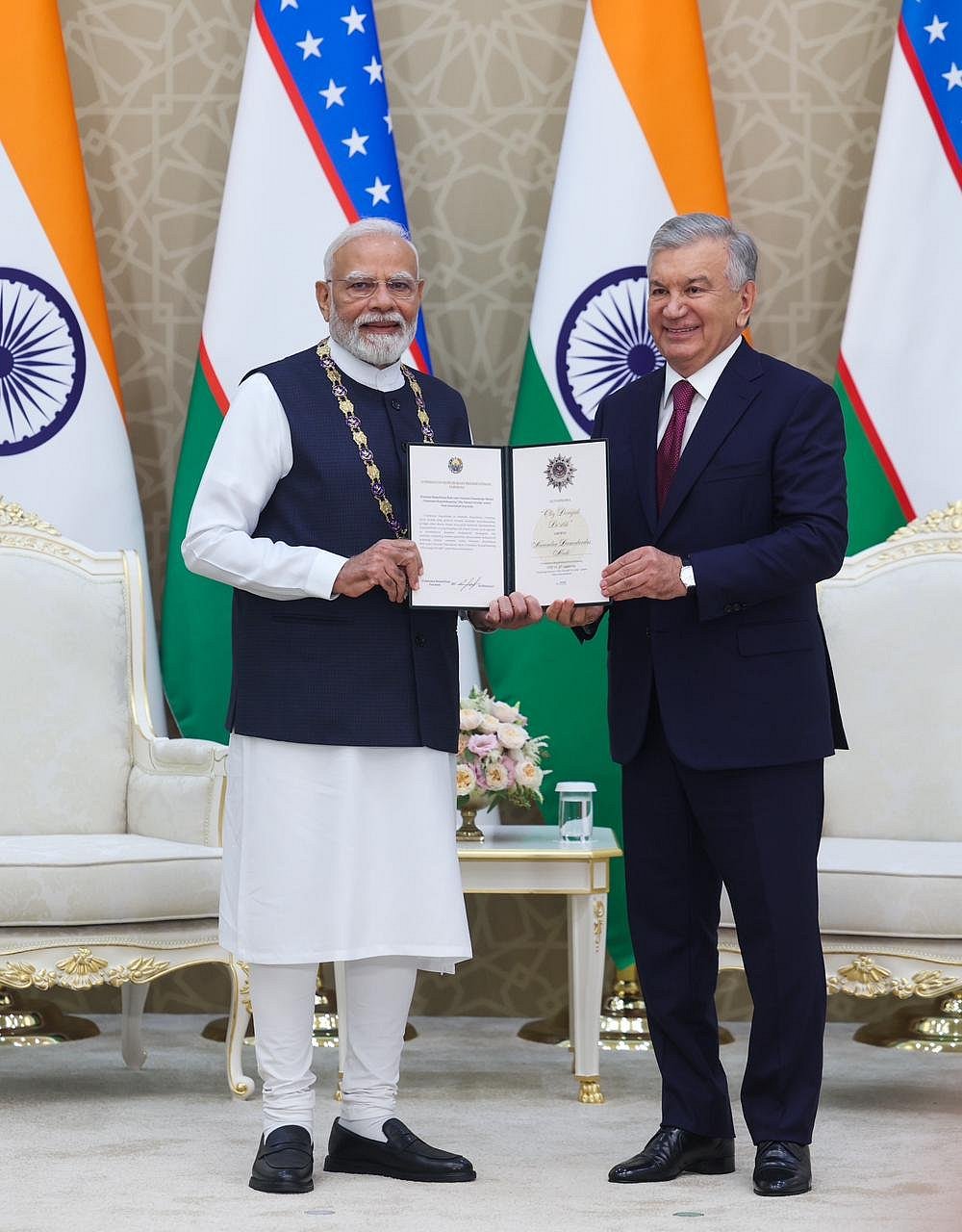 पंतप्रधान मोदींना उझबेकिस्तानचा सर्वोच्च सन्मान प्रदान