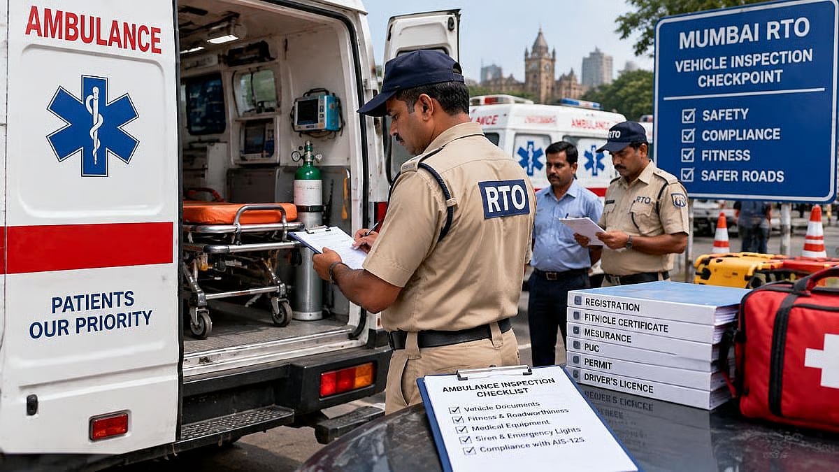 Mumbai : रुग्णवाहिका आरटीओच्या रडारवर; आठ महिन्यांत ८२ रुग्णवाहिकांवर कारवाई