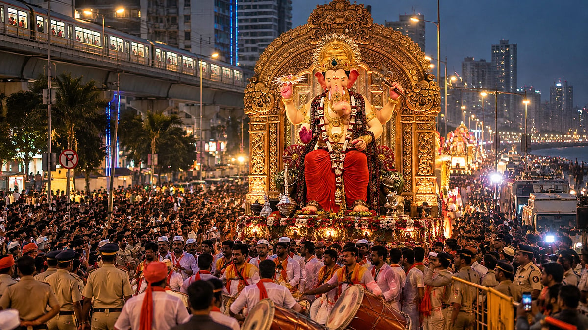 Mumbai : गणपती विसर्जनासाठी उद्या कुठे वाहतूक बंद? लोकल, मेट्रो आणि पार्किंगबाबतही महत्त्वाचे अपडेट