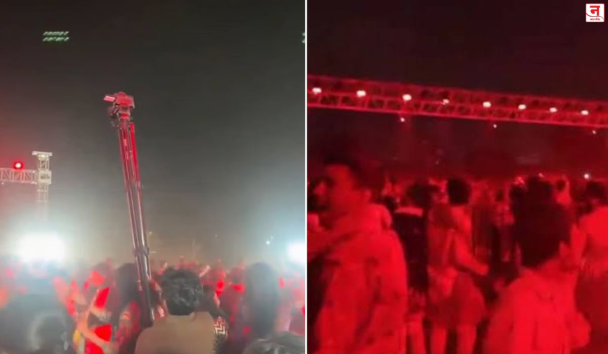 दांडिया खेळताना अचानक कोसळला लाइटचा स्टँड; इंजिनिअरिंगच्या विद्यार्थिनीचा मृत्यू, हादरवणारा VIDEO