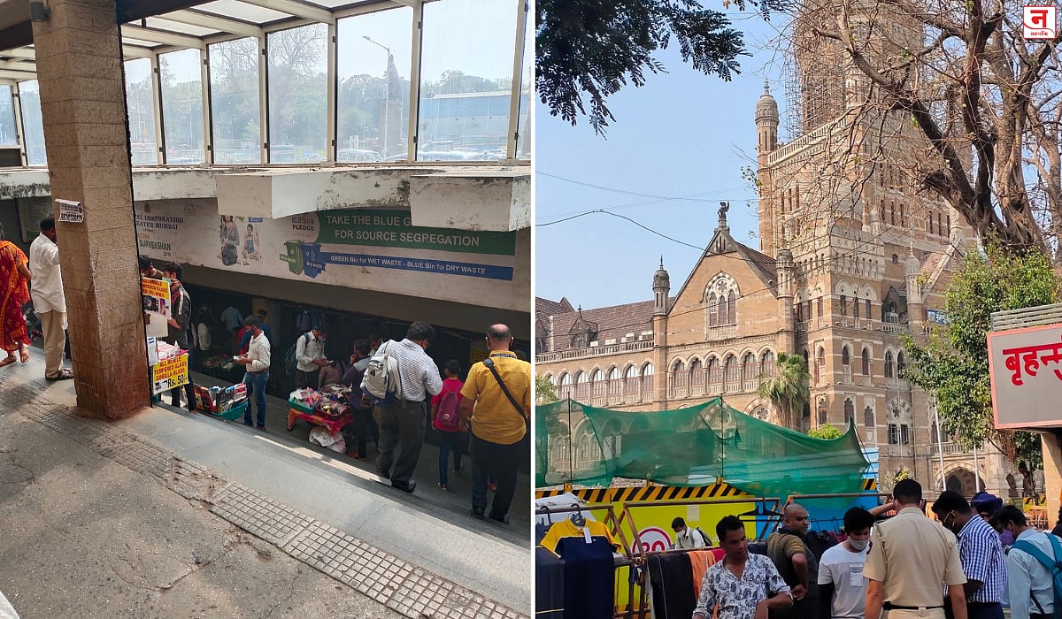 Mumbai : सीएसएमटी भुयारी मार्ग प्रदूषणाच्या विळख्यात; BMC मुख्यालयाजवळच अनधिकृत विक्रेत्यांचे बस्तान