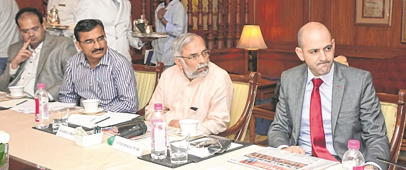(L to R) Aditya Bhujle, Director, Sunrise Consultech; Brajesh Tomar, DGM, ACF; Madhav Bhandari, Spokesperson, BJP; & Nimrod Kalmar, Deputy Consul General of Israel