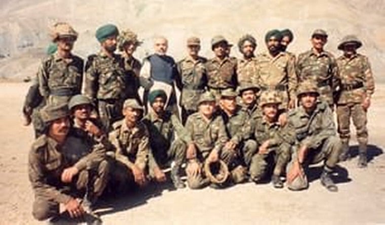 Flashback: When PM Modi visited Kargil and interacted with soldiers in 1999