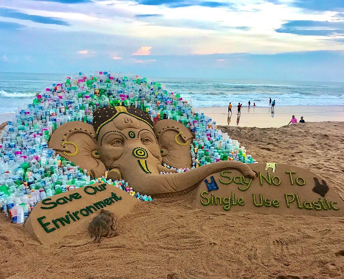 In Odisha, Sand Ganesh was made by Sudarsan Pattnaik with a message 