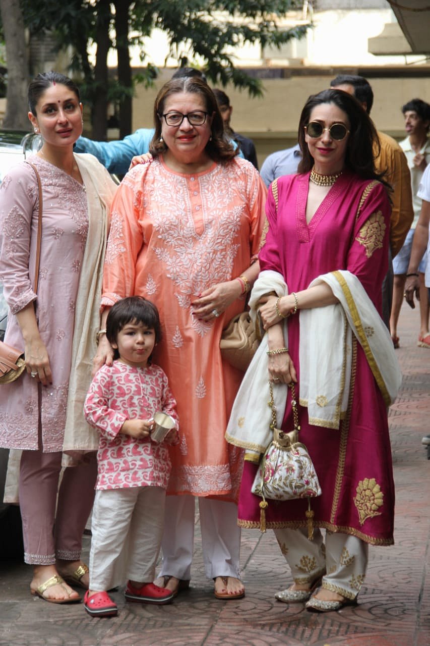 Kareena, Babita, Karisma and Taimur