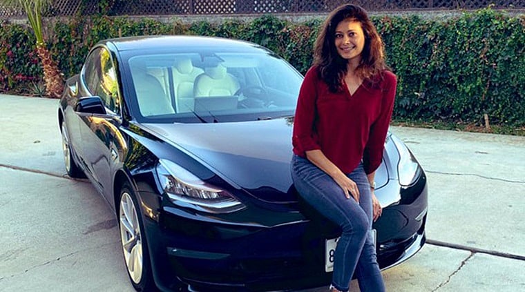 Pooja Batra gets herself an electric Tesla Model 3 worth Rs 70 Lakhs
