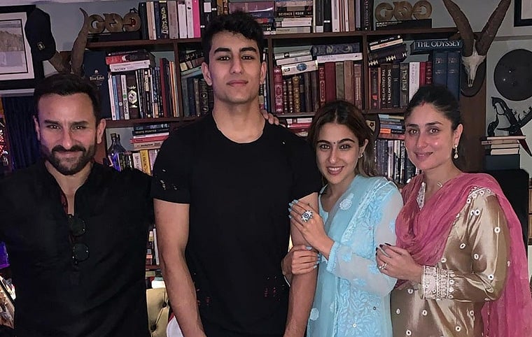 Sara Ali Khan kickstarts Diwali celebrations with Saif, Kareena, Ibrahim and Taimur