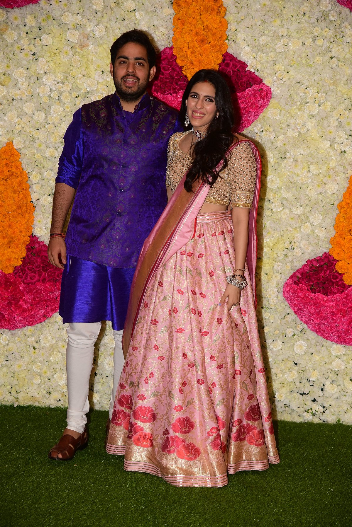 Akash Ambani and Shloka Mehta Ambani 