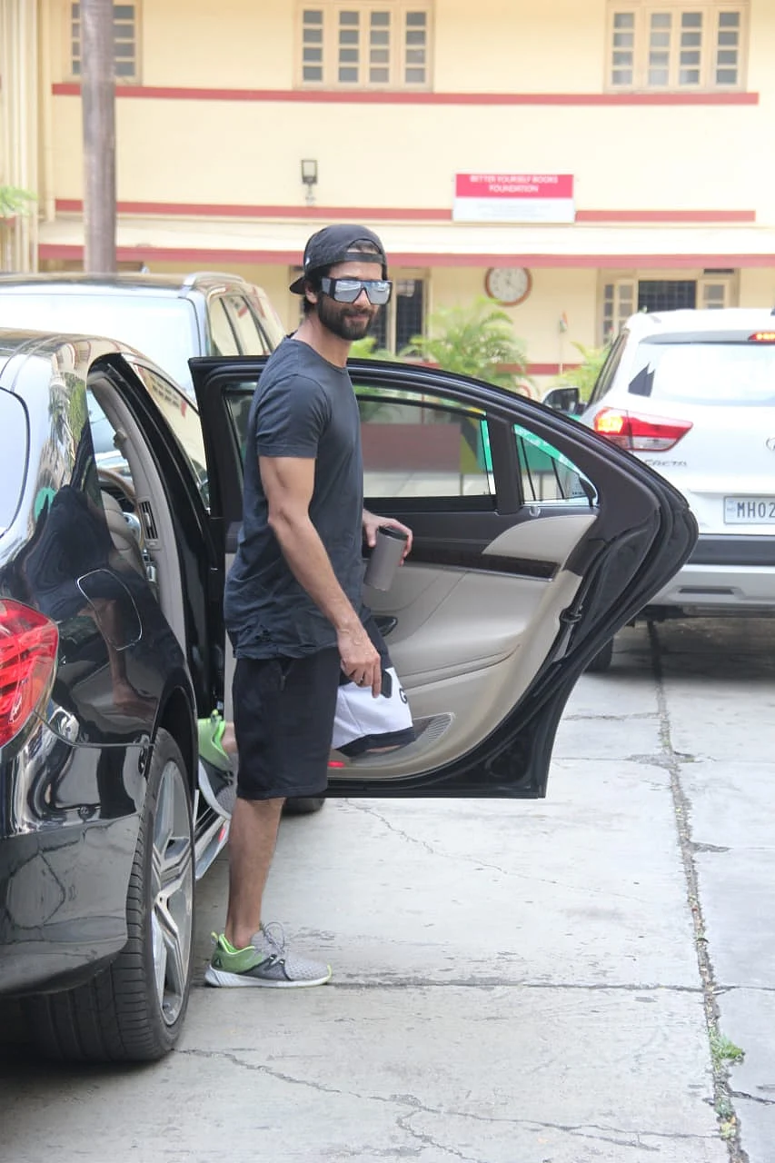 Shahid Kapoor at i think fitness gym in Bandra