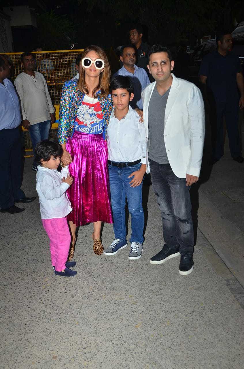 Natasha Poonawalla with Family