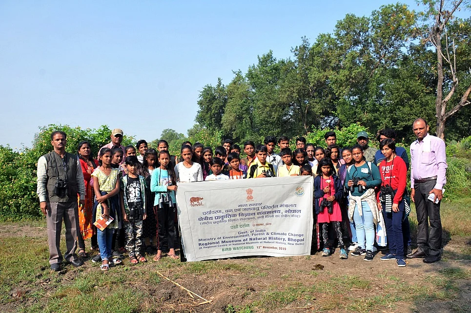 Bhopal: Students connect to nature, watch birds