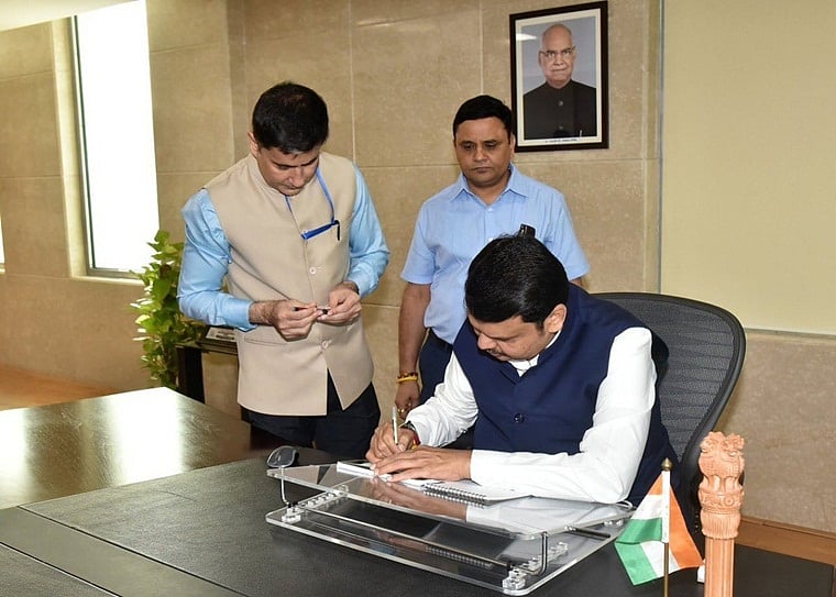 #ResignDevendraFraudnavis trends after Fadnavis takes charge as CM of Maharashtra