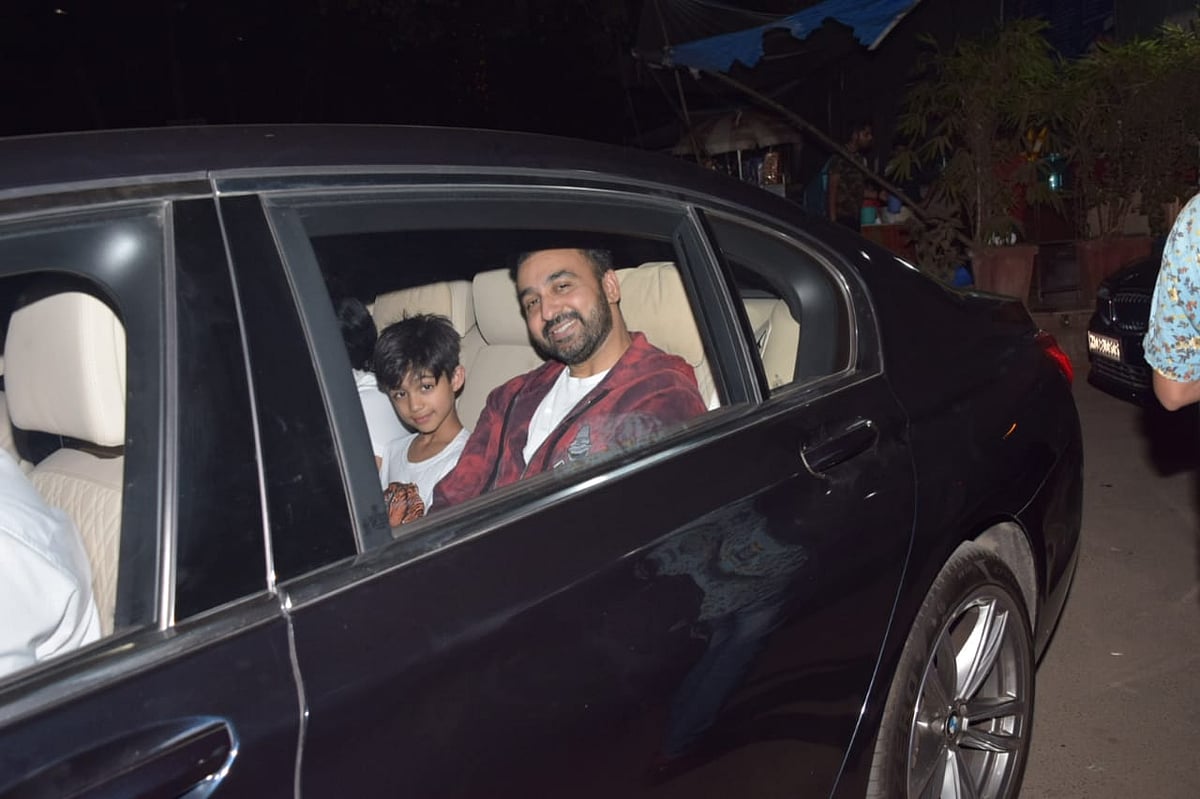 Raj Kundra and son Viaan