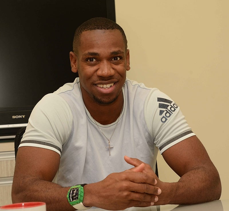 Yohan Blake Graces the FPJ floor; Yo-hanour, Mr Blake!