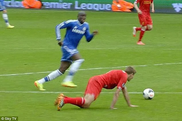 The infamous Gerrard slip against Chelsea