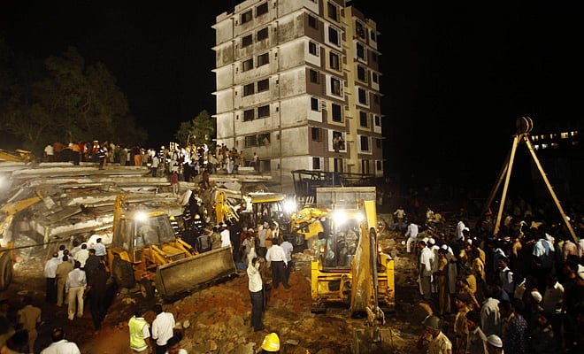 Unauthorised chawls at Diva demolished 