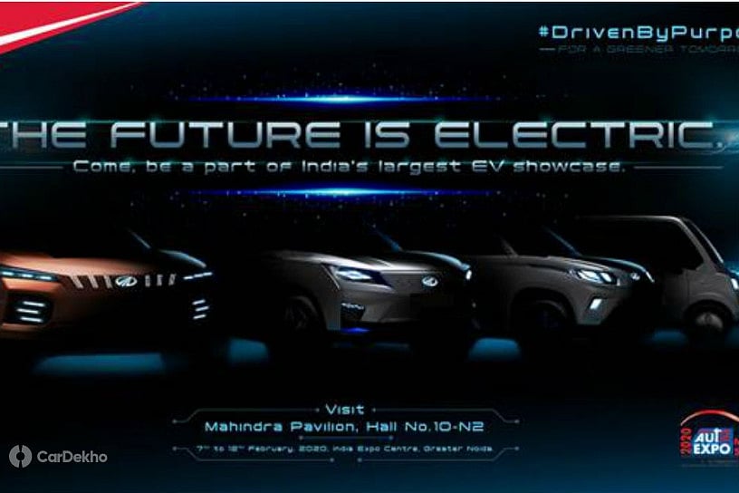 Mahindra Teases Auto Expo 2020 EV Lineup: eXUV500, eXUV300 & eKUV