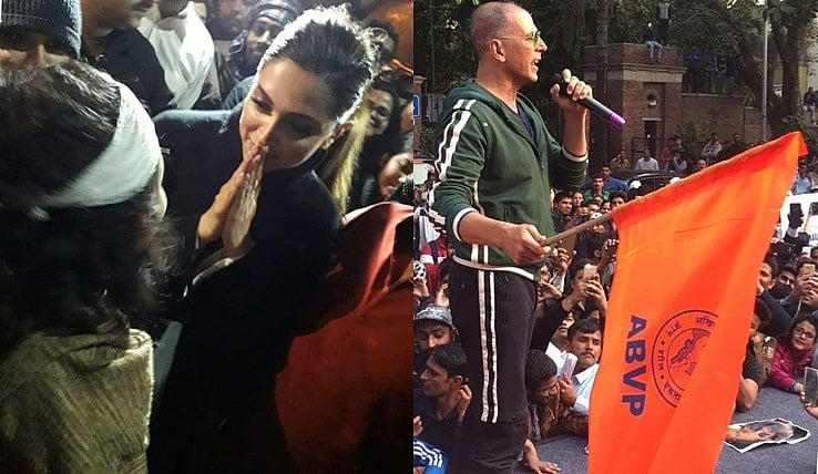 'Better than being a fence sitter': Milind Deora backs Deepika Padukone for visiting JNU, Akshay Kumar for raising ABVP flag