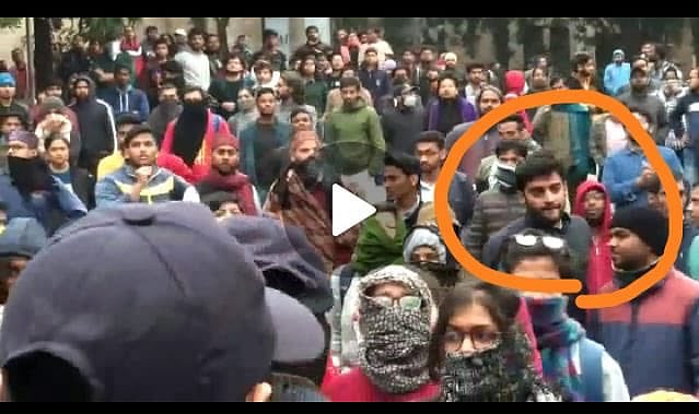 'Akshat Awasthi can clearly be seen with left goons': ABVP distances itself from JNU student; shares video