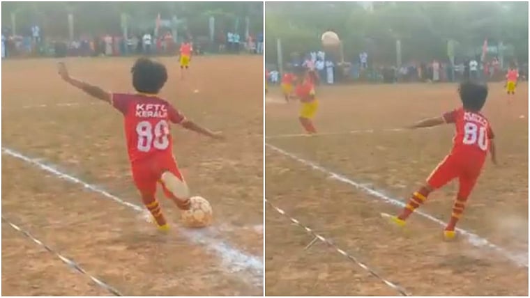 This 10-year-old Kerala kid's zero-angle goal would blow David Beckham away