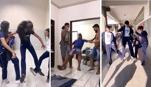 To die for: The Skull Breaker challenge is the latest fad on the Internet