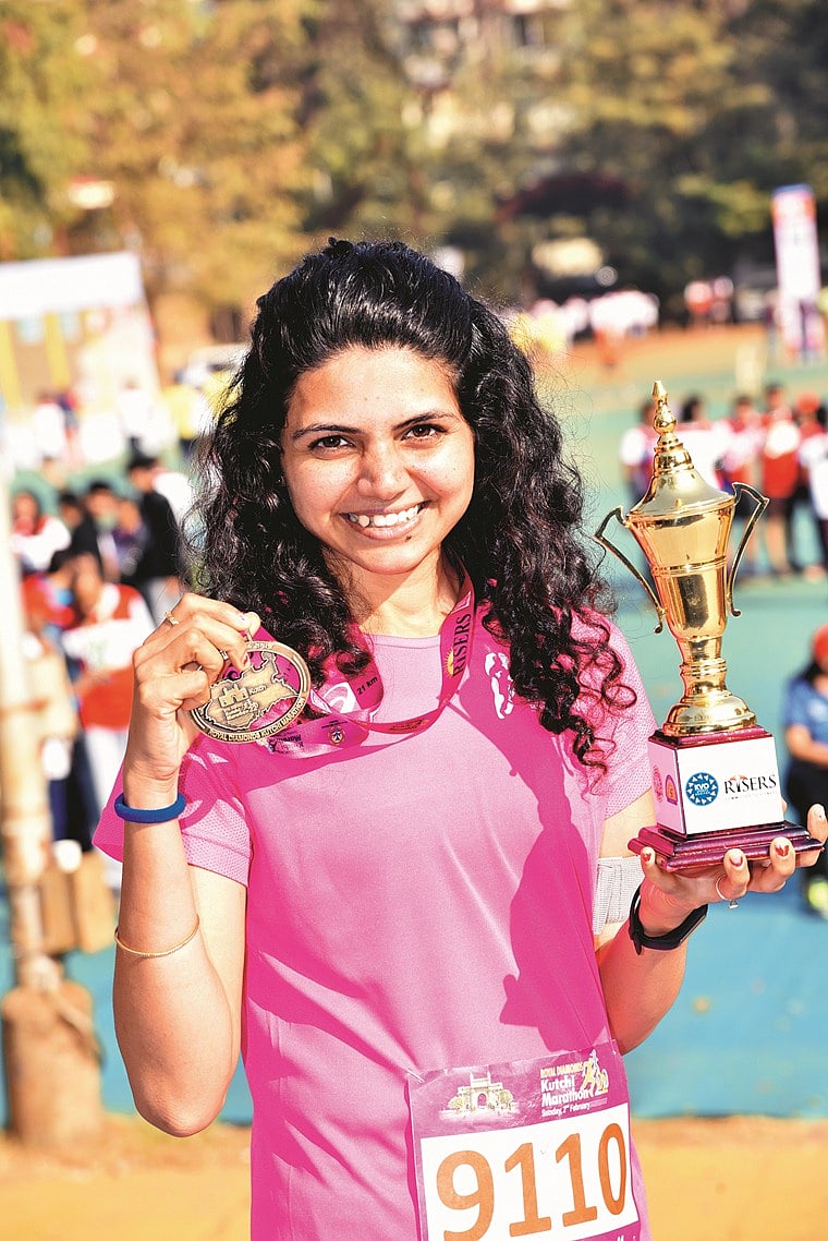 Sheetal Karia, fastest female  of Kutchi Marathon.