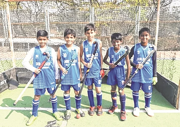 Matunga boys, (L to R): Shraddesh K, Ratnesh Chile, Swayam Gangurde, Kian Menezes, Arya Kambli