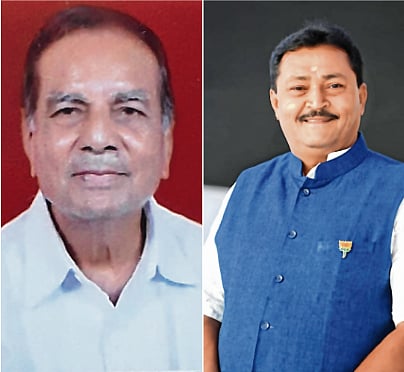 GROMA President Sharad Maru (L) and his deputy Mahendra Gajra. 