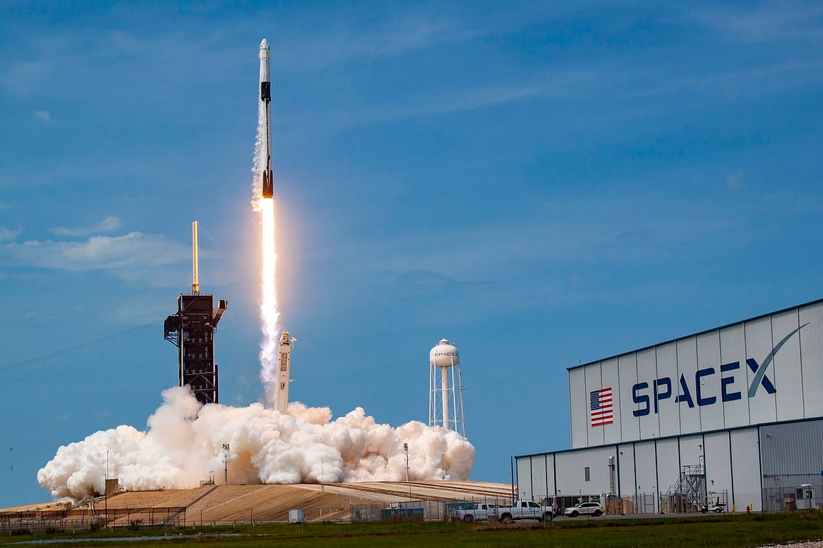 Falcon 9 lifts off from historic Launch Complex 39A and sends Crew Dragon to orbit on its first flight with NASA astronauts