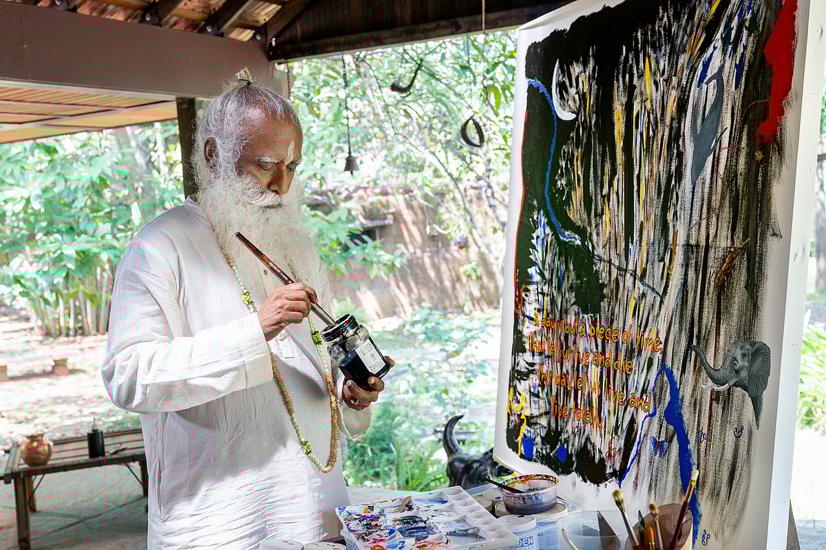 Sadhguru Jaggi Vasudev at work