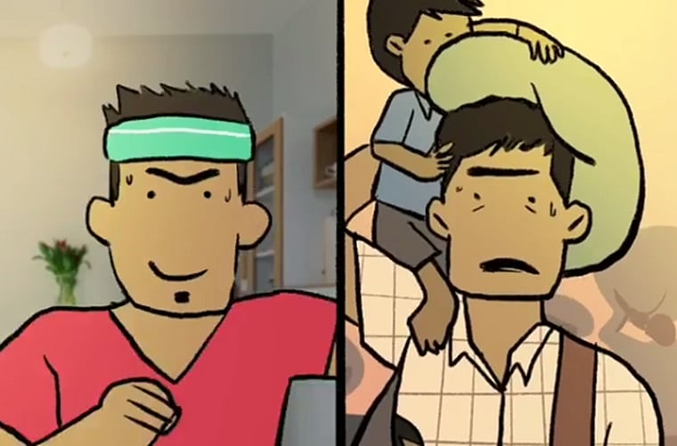 Watch: Artist shares heartbreaking video of migrants juxtaposed with those under a privileged quarantine