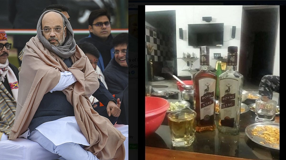 Comic relief among relief work: Home Ministry shares pic of Royal Stag whisky with Cyclone Amphan 'relief work'
