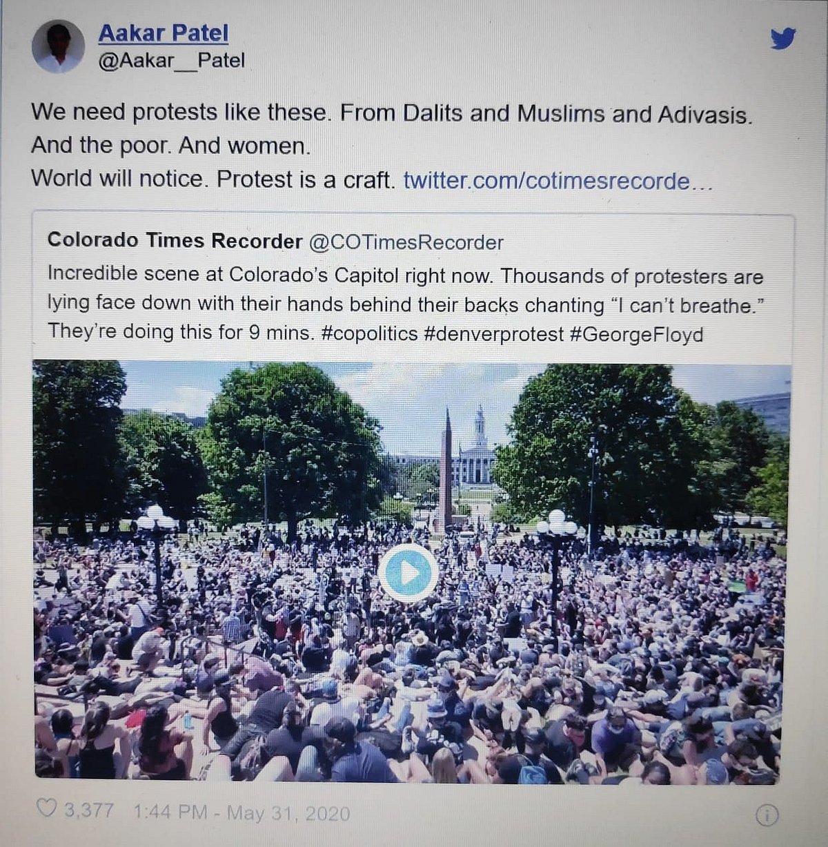 The controversial tweet.