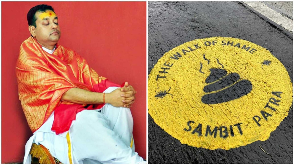 After Arnab and Kangana, BJP spokesperson Sambit Patra features on Mumbai's 'Walk of Shame' 