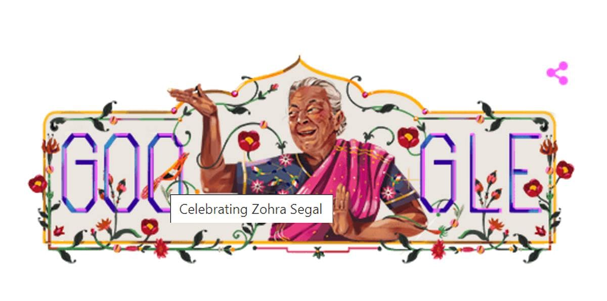 Did Google Doodle misspell Zohra Sehgal's name in tribute?