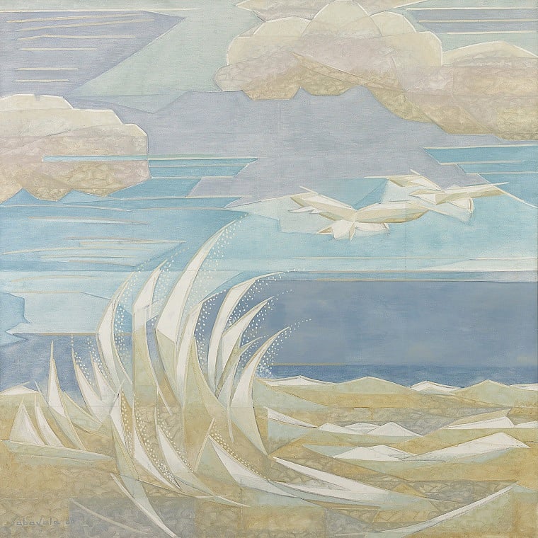 A painting by Jehangir Sabavala