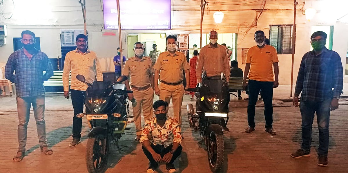 MBVV: E-Challan for breaking traffic rule leads to arrest of bike thief 