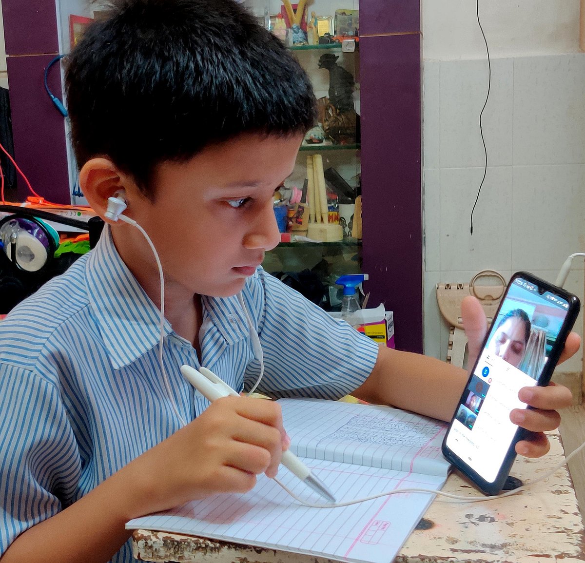 Some BMC teachers teach students even over phone