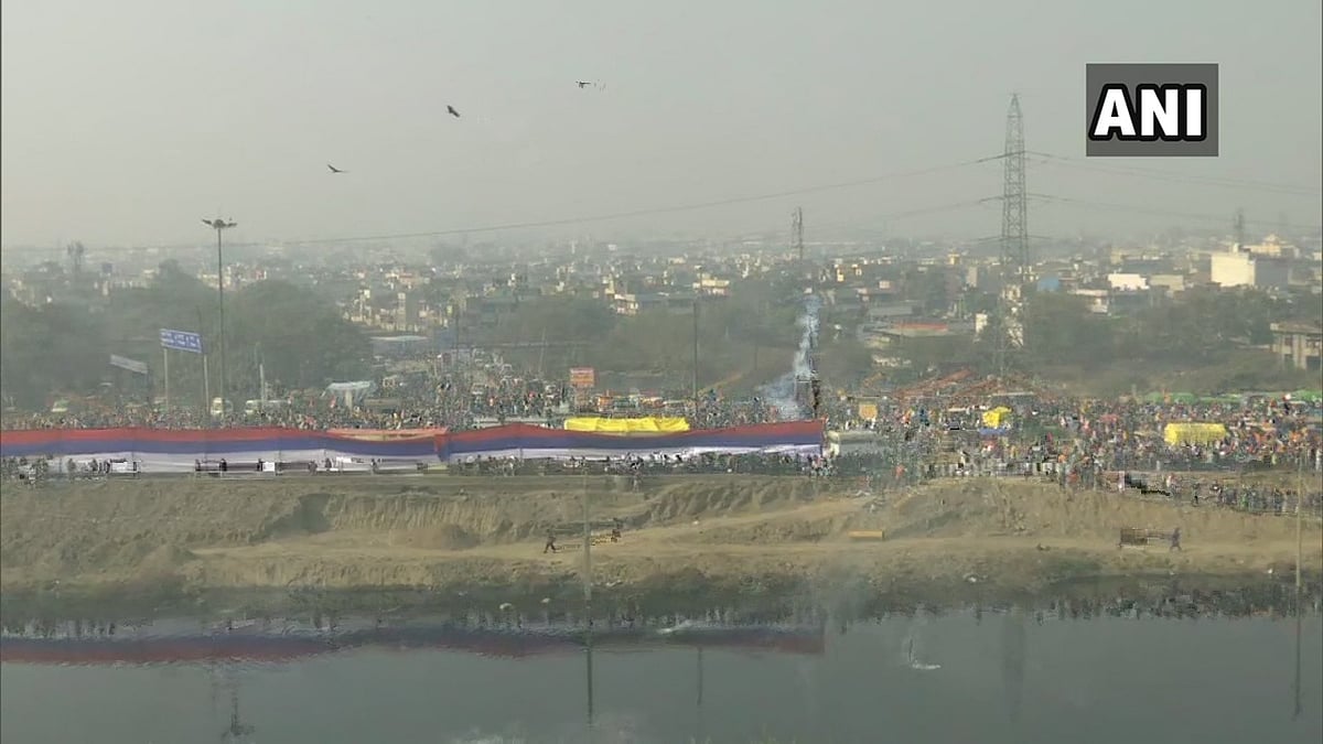 Police used tear gas shells at Sanjay Gandhi Transport Nagar