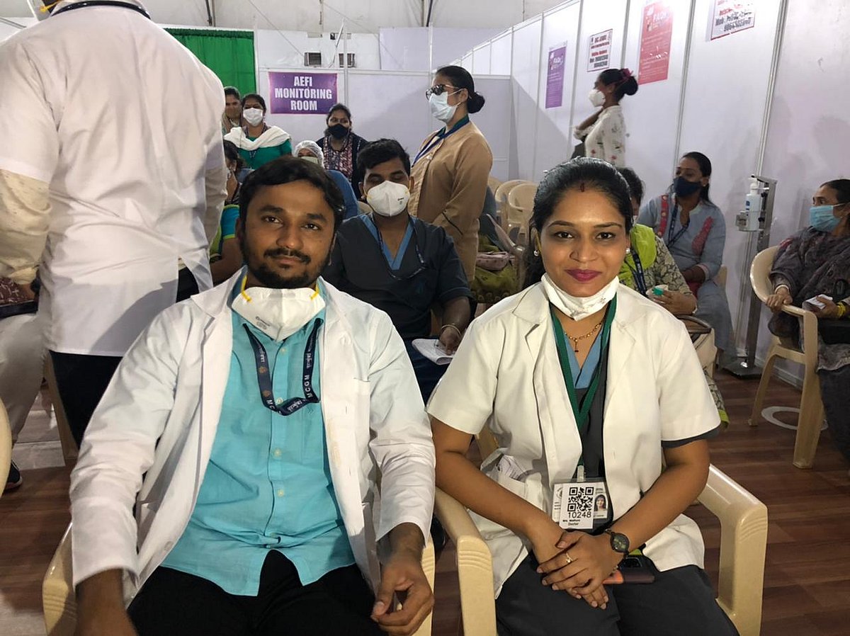 Dietitian Madhura Pandit and Dentist Manoj Pachange