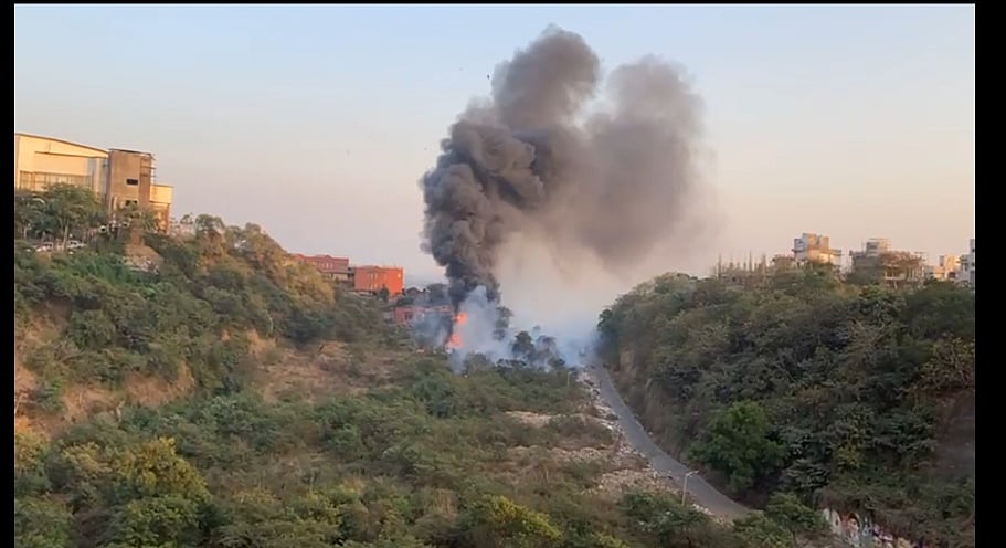 Mumbai: Fire breaks out at thicket in Aarey Colony